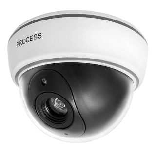 Atrapa kamery Dome IR velká – falešná CCTV kamera s LED